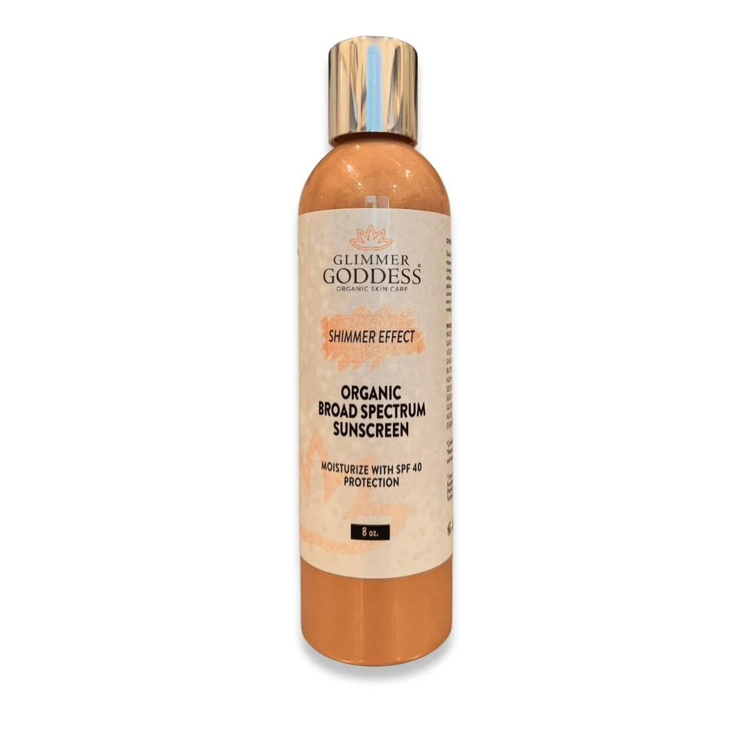 Goddess Glow Shimmer Suntan Lotion - Broad Spectrum SPF 40+ | Glimmer Goddess