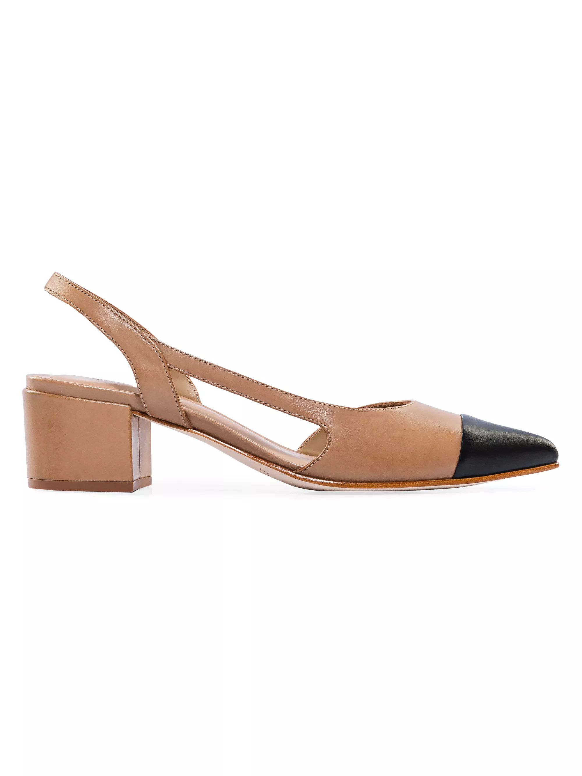Monroe Leather Slingback Pumps | Saks Fifth Avenue