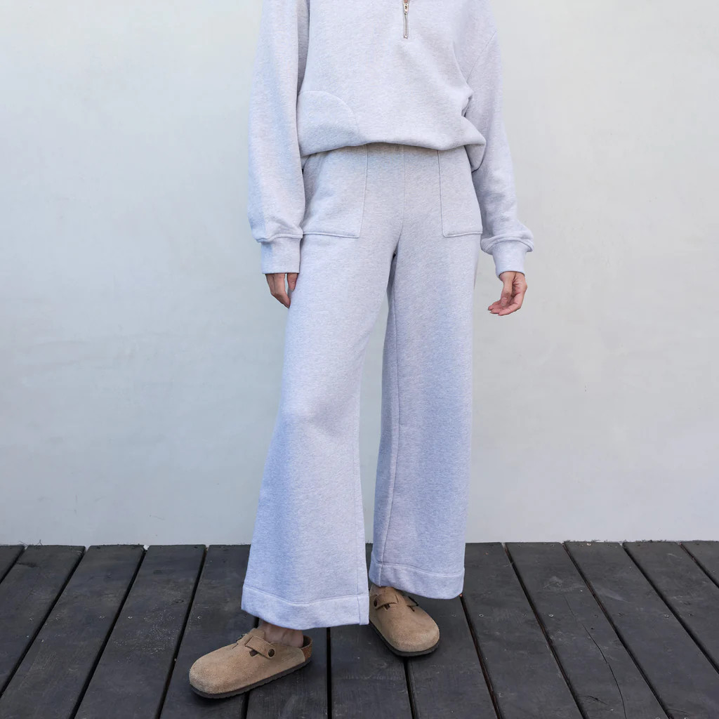 Organic Fleece Wide Leg Pant | MATE The Label