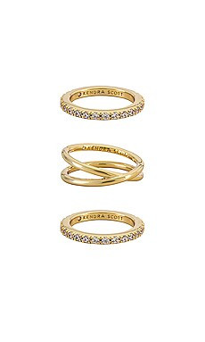 Kendra Scott Livy Ring Set in Gold from Revolve.com | Revolve Clothing (Global)