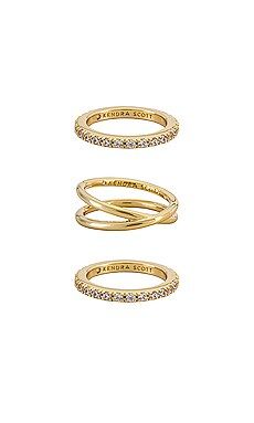 Kendra Scott Livy Ring Set in Gold from Revolve.com | Revolve Clothing (Global)