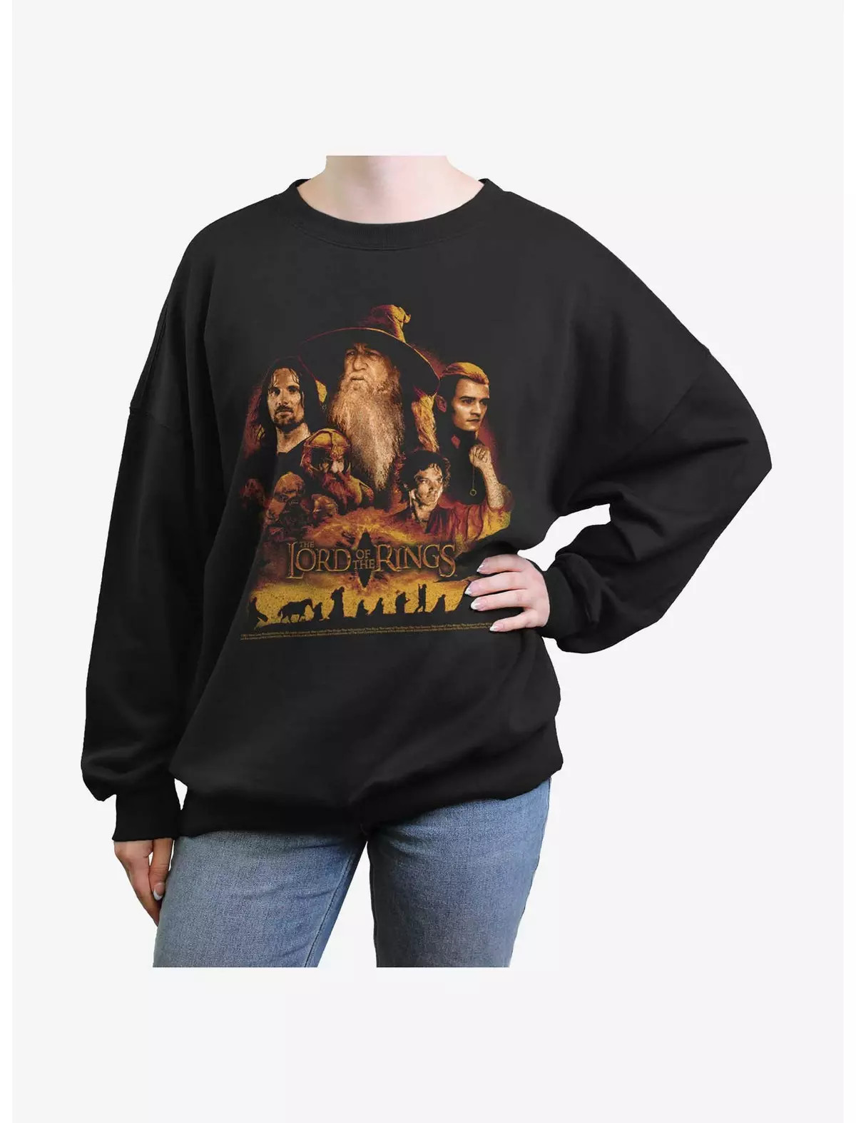 The Lord of the Rings A Long Journey Ahead Womens Oversized Sweatshirt | BoxLunch