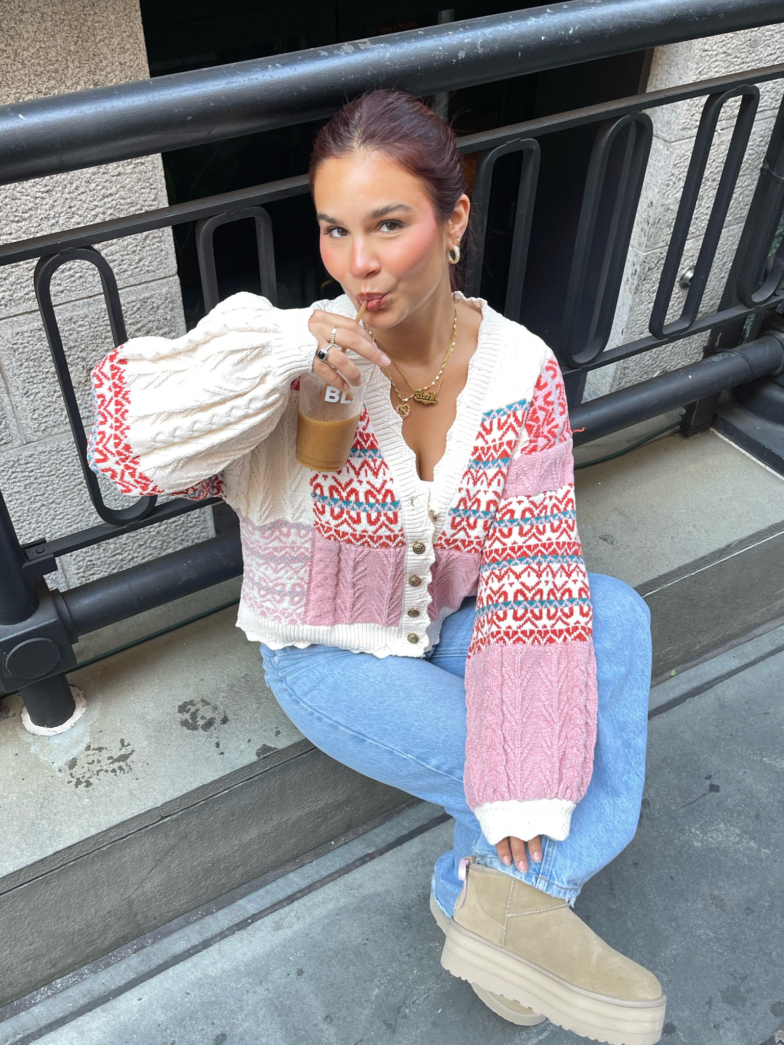 Cutest grandma sweater for Fall! 🎀💖 #fallsweater #fall