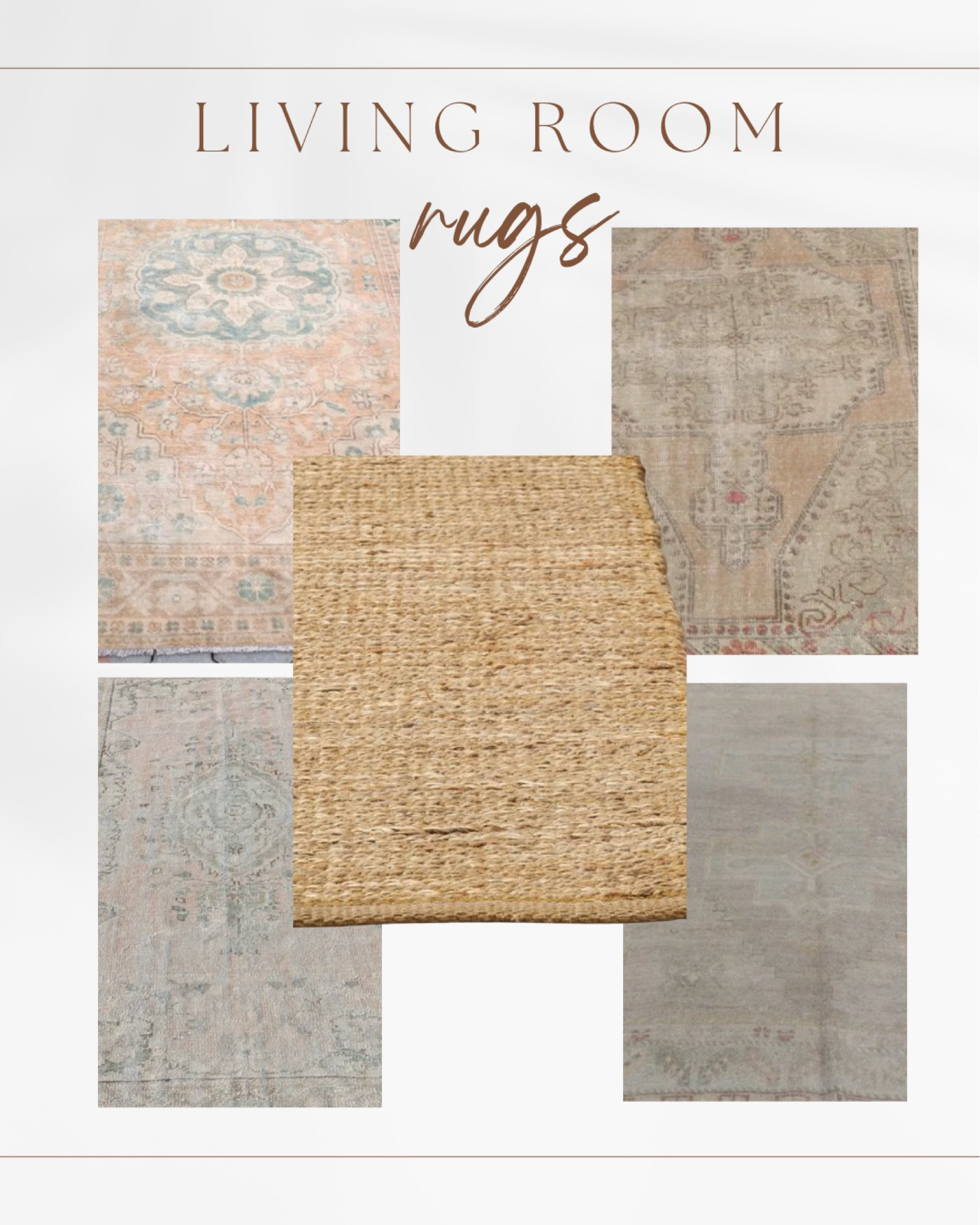 One of my favorite jute rugs and some vintage oushak beauties!
#homedecor #interiordesign #interiors #rugs

#LTKhome #LTKsalealert