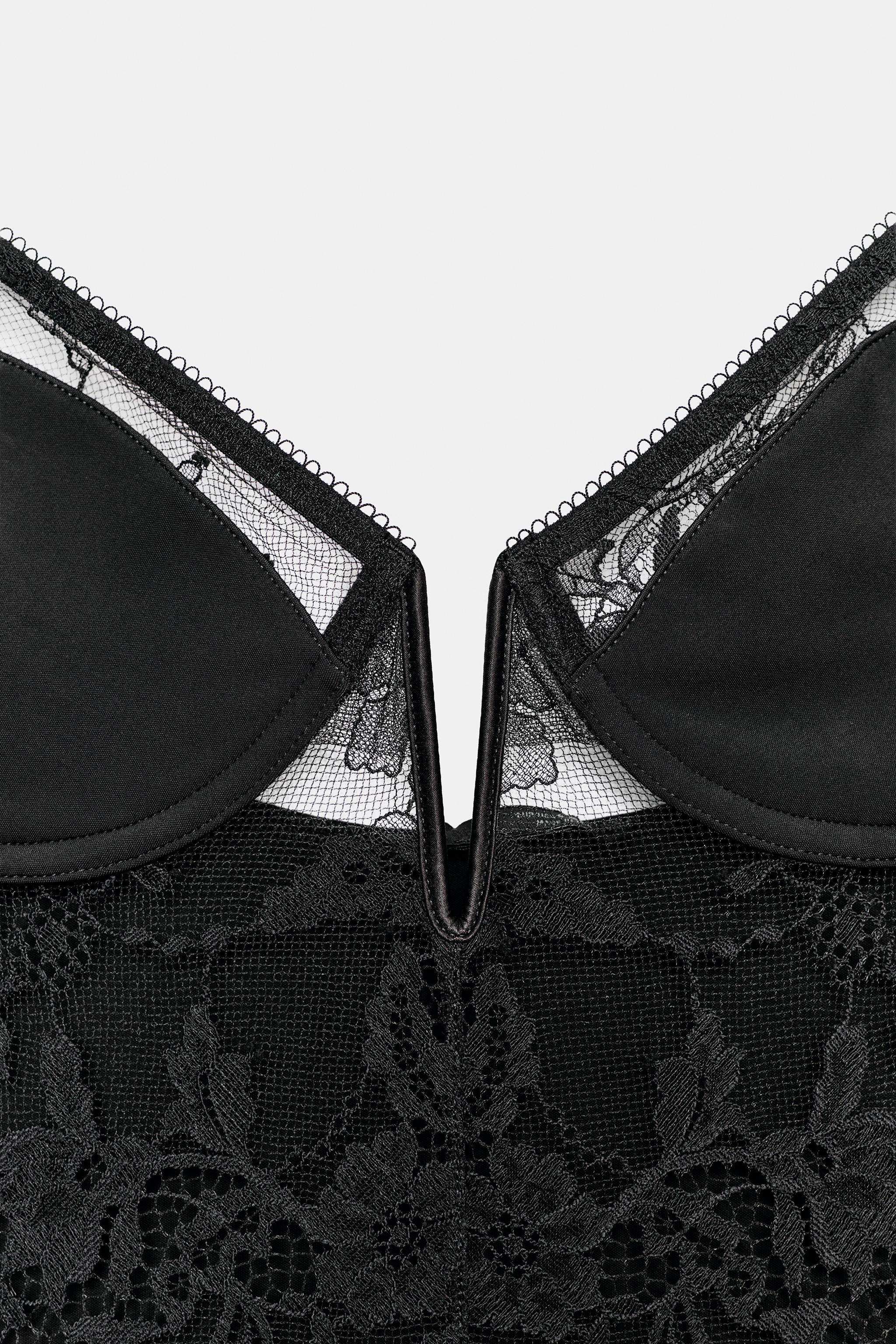 LACE-TRIMMED BODYSUIT | Zara UK