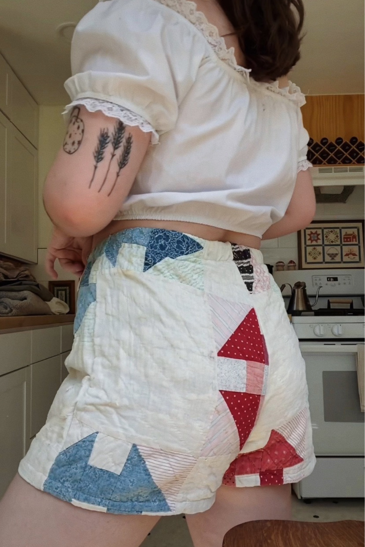 these qt quilt shorts are one of a kind but this is the same gal that makes them on etsy! she has lots of different patterns & colors & makes other cool stuff too!