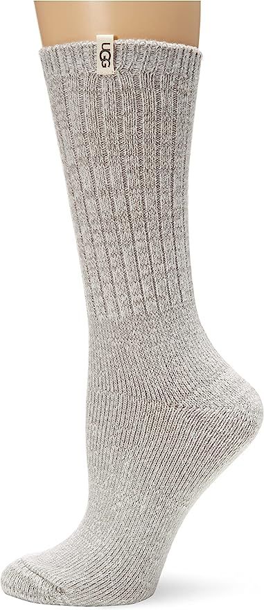 UGG womens Rib Knit Slouchy Crew Sock | Amazon (US)