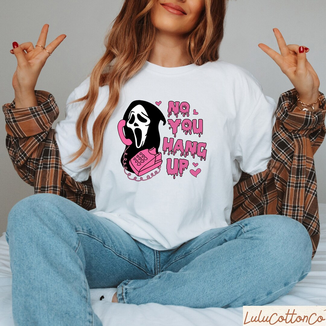 No You Hang up Valentine Sweatshirt, Ghostface Valentines Tee, 90s Movie Valentine Shirt, Horror ... | Etsy (US)