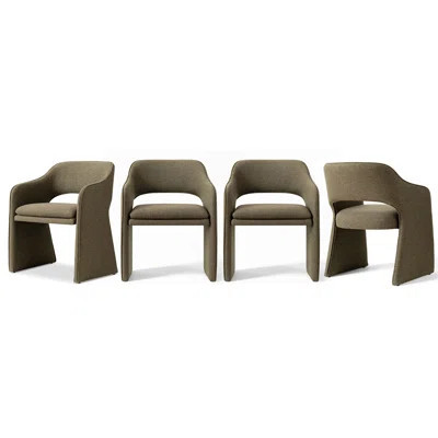 19" Seat Height Upholstered Waterproof Dining Armchair | Wayfair North America