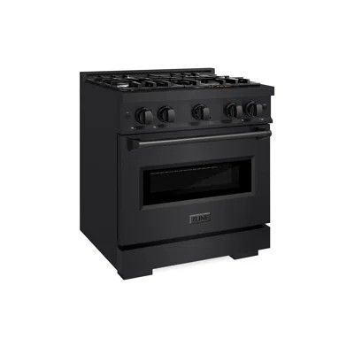 ZLINE Autograph Edition 30 in. 4.2 cu. ft. Classic Dual Fuel Range with 4 Burner Gas Cooktop and Electric Convection Oven in Stainless Steel with Acce | Wayfair North America
