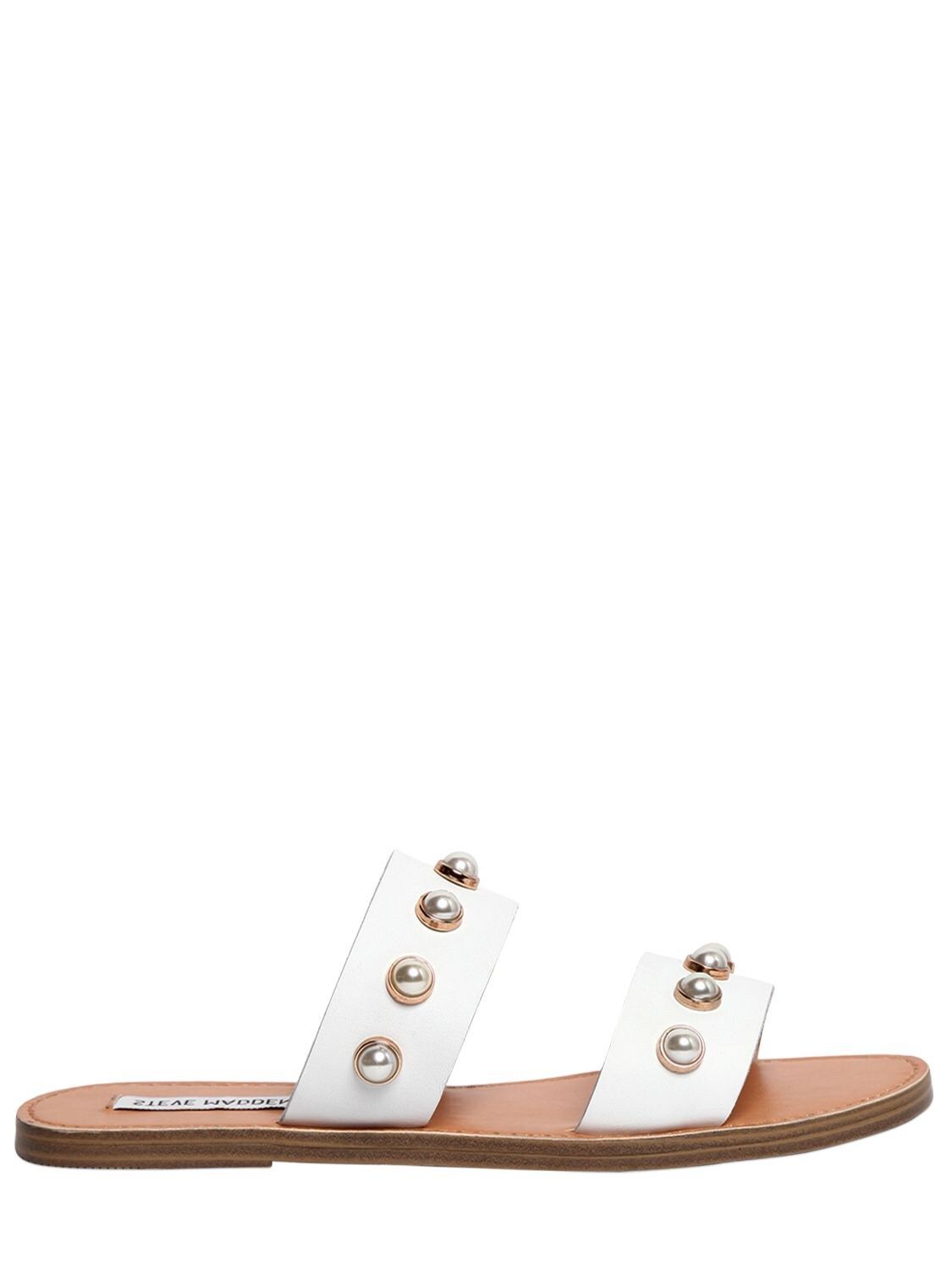 10MM JOLE EMBELLISHED LEATHER SANDALS | Luisaviaroma