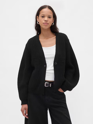 Barrel-Sleeve Cardigan Sweater | Gap (US)
