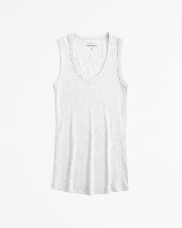 Maternity Scoopneck Rib Tank | Abercrombie & Fitch (US)