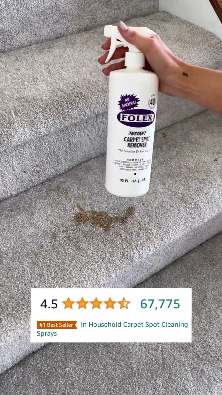 The BEST spray for getting out stains in carpet or upholstery 🙌🏼

#LTKmomlife #LTKvlog #LTKHome