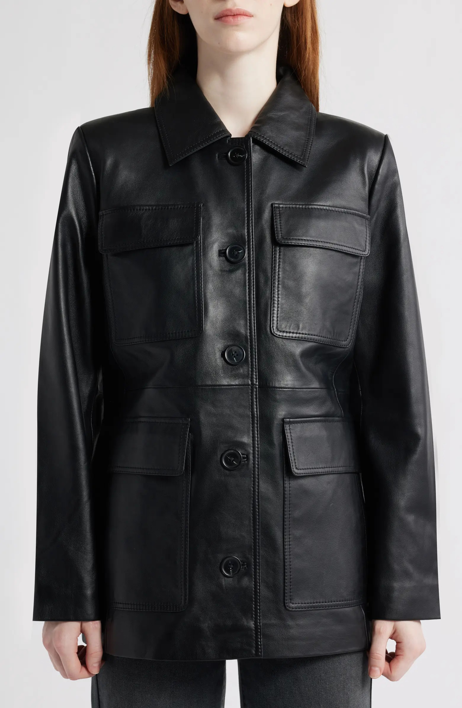 Bernardo Leather Shirt Jacket | Nordstrom | Nordstrom