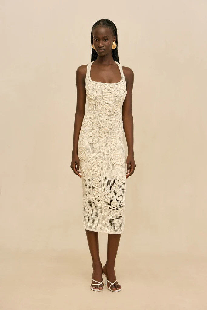 NISSA KNIT DRESS - OFF WHITE | Cult Gaia - US