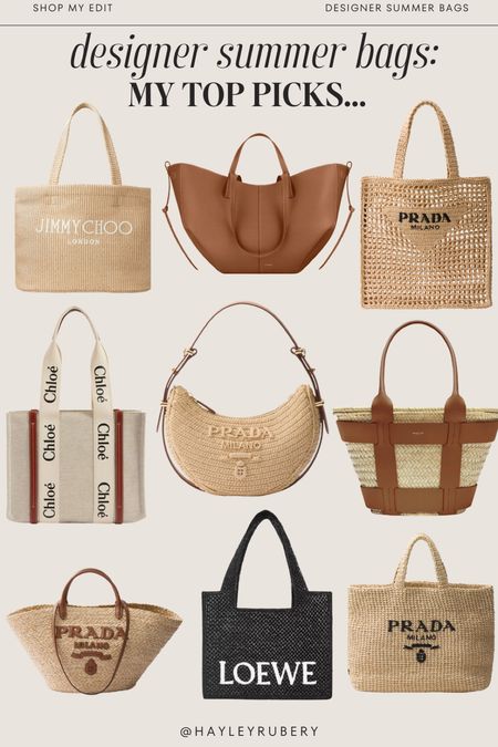 Designer summer bags: my top picks 🤎 #Summerbags #designerbags 

#LTKstyletip #LTKsummer #LTKbag