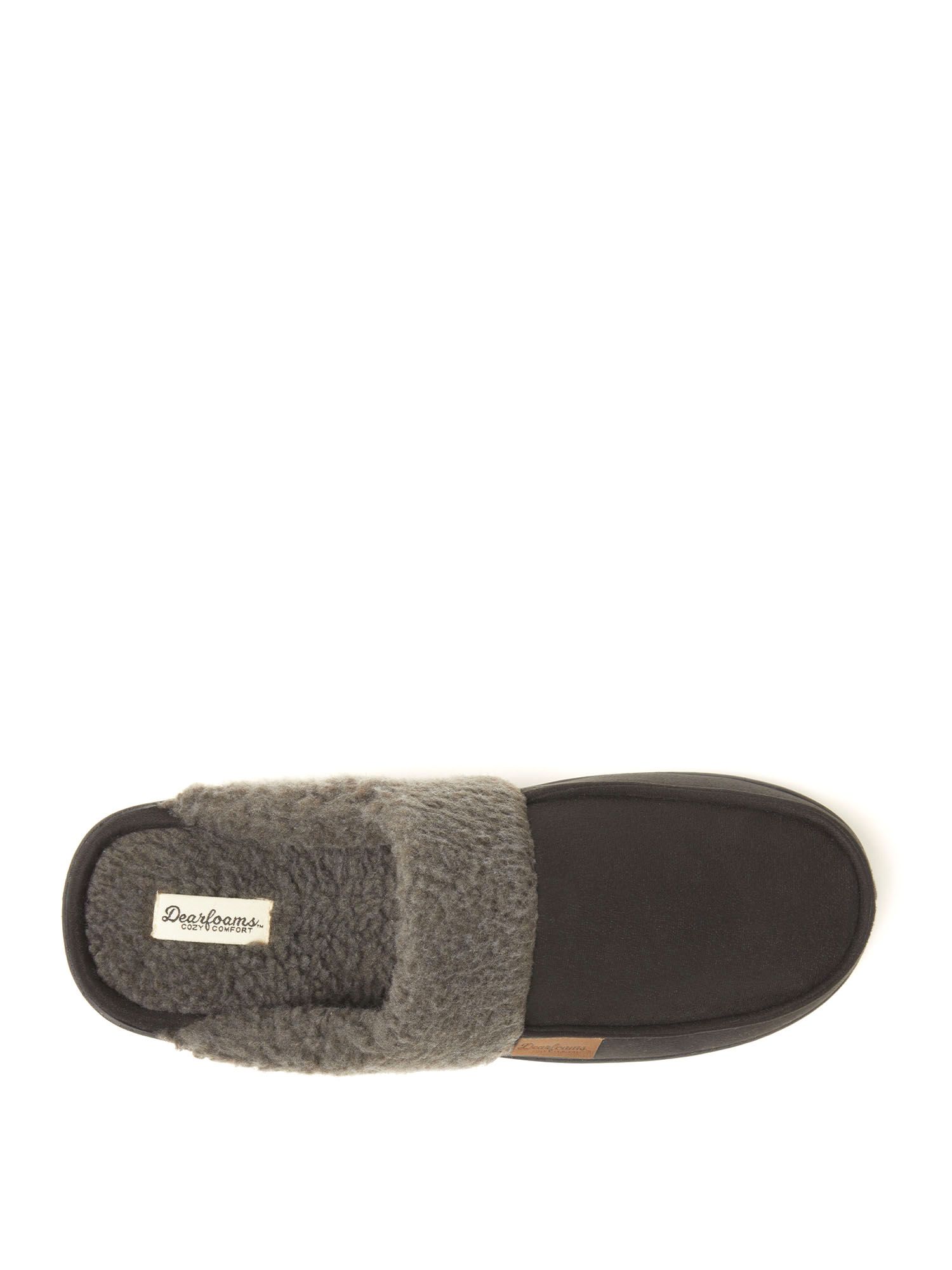 Dearfoams Cozy Comfort Men's Microsuede Moc Toe Scuff Slippers | Walmart (US)