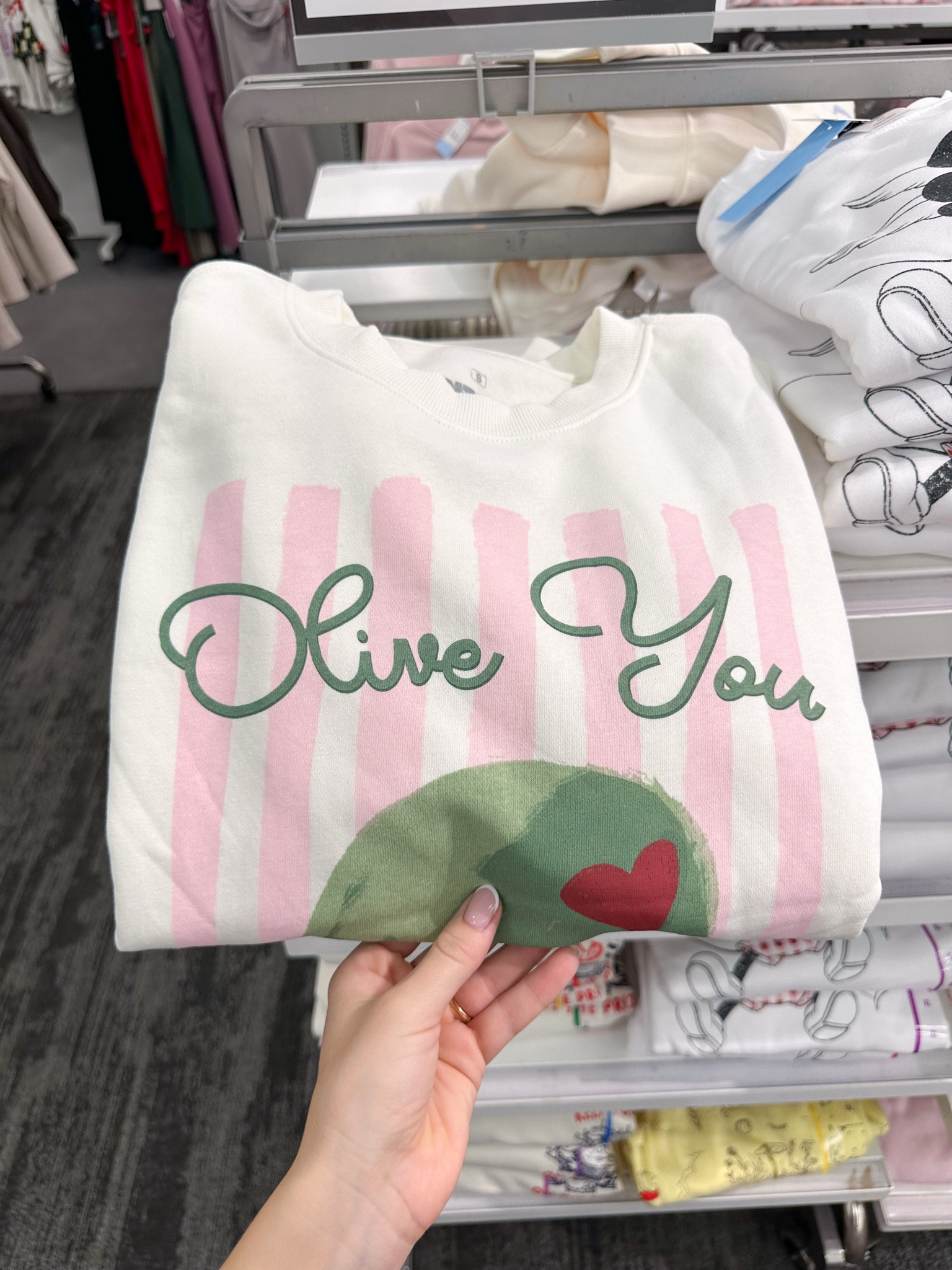 Cutest Olive You sweatshirt from Target! Love this for Valentine’s Day or a Galentine’s party! 

#LTKValentine