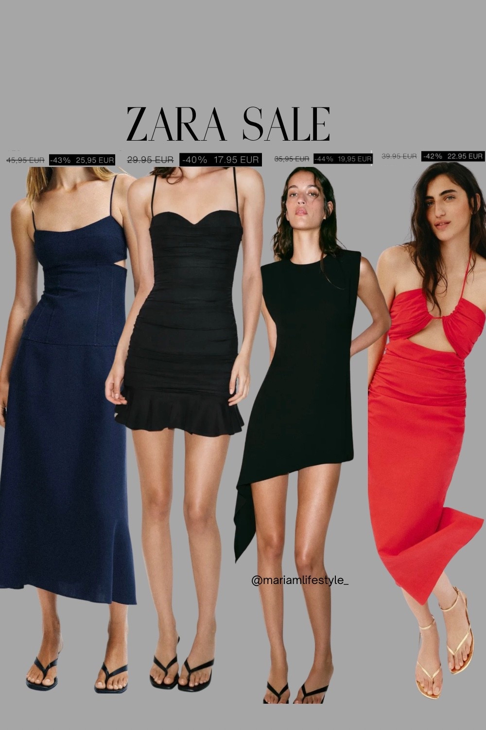 ZARA SALE ALERT 🚨
Found the prettiest dresses starting at under €20! Perfect for summer holidays, weddings, date nights, and everyday chic looks. 

#zara  #zarasale #zaradress #ltkfashion

#LTKsummer #LTKdresses #LTKsale