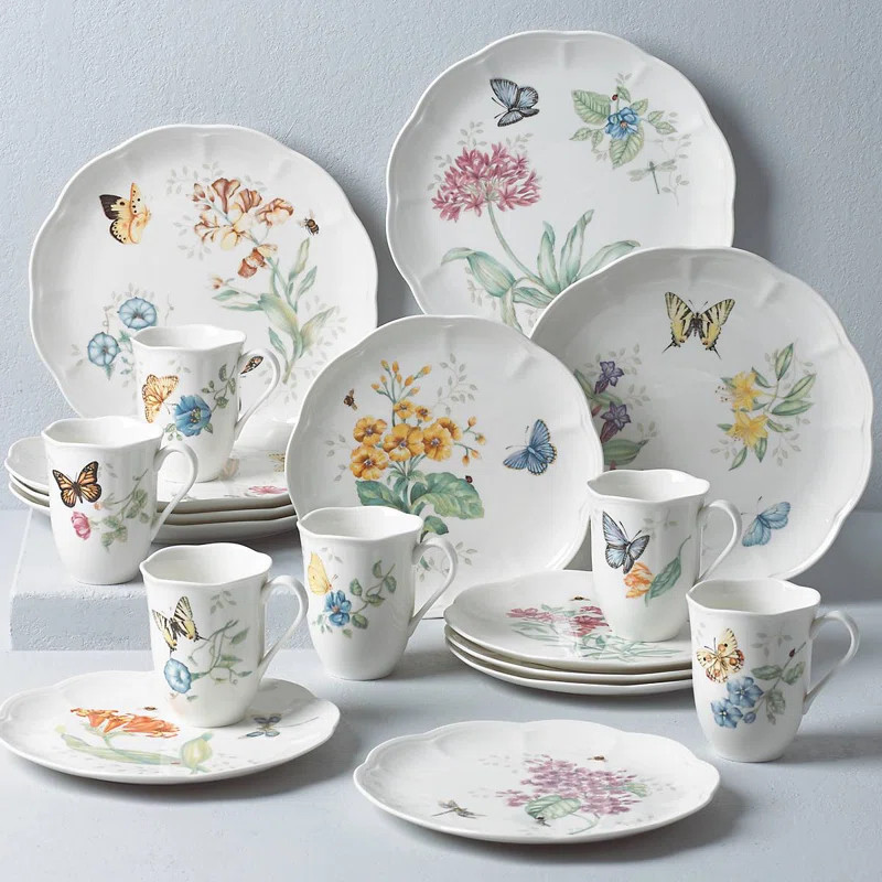 Lenox Butterfly Meadow 18-Piece Dinnerware Set & Reviews | Wayfair | Wayfair North America