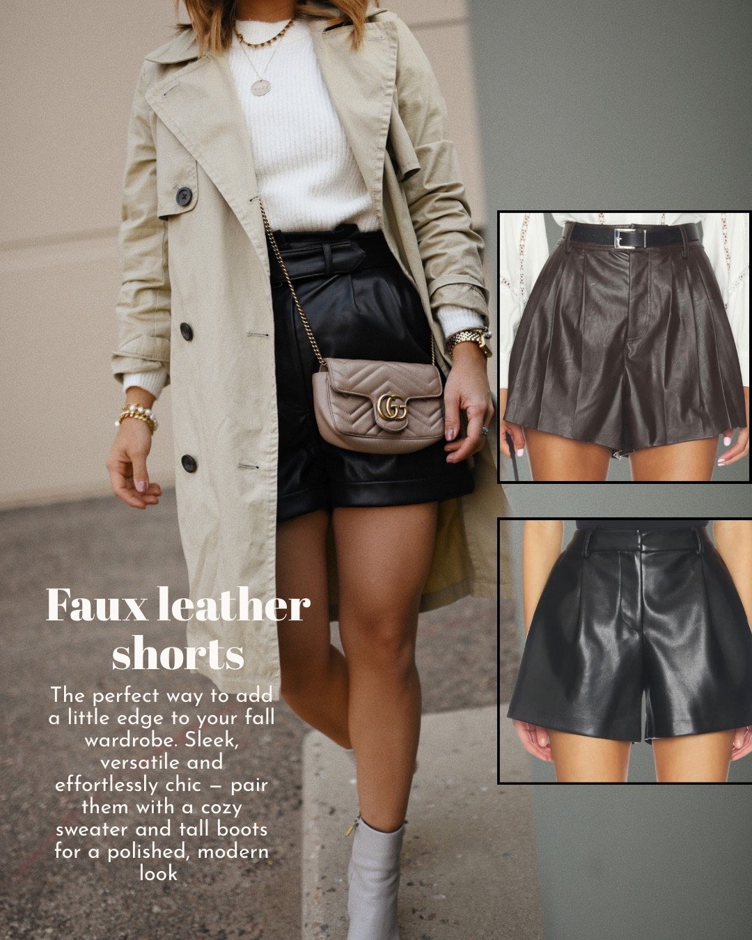 If you are looking for leather shorts these two styles are amazing!!

#LTKootd #LTKSeasonal