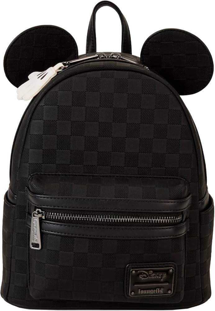 Loungefly Mickey Mouse Checkered Texture Mini Backpack | Amazon (US)