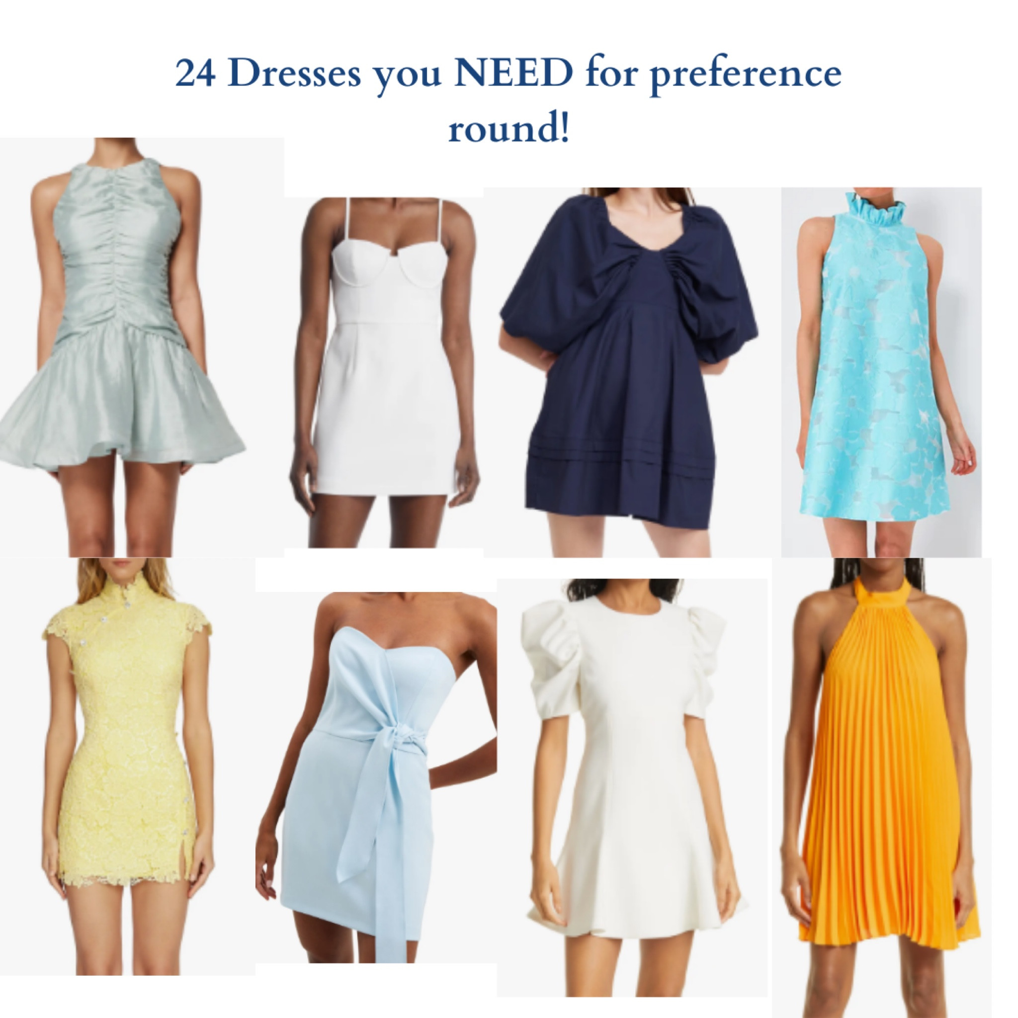 24 dresses you NEED for preference round! 