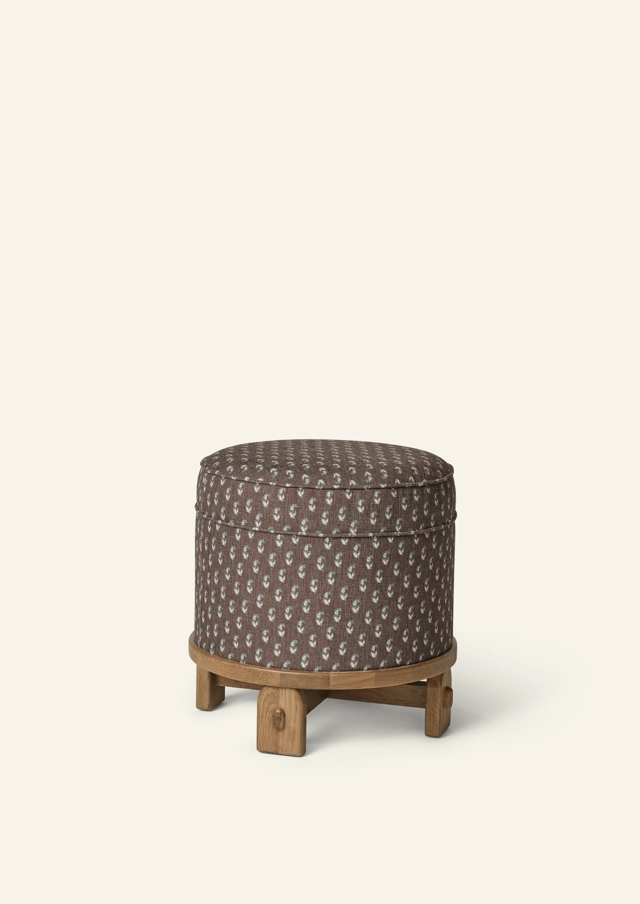Yara Pouf in Cocoa Floral | Häti Home