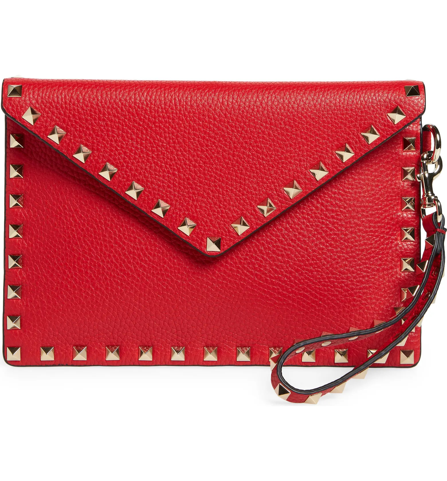 Medium Rockstud Leather Envelope Pouch | Nordstrom