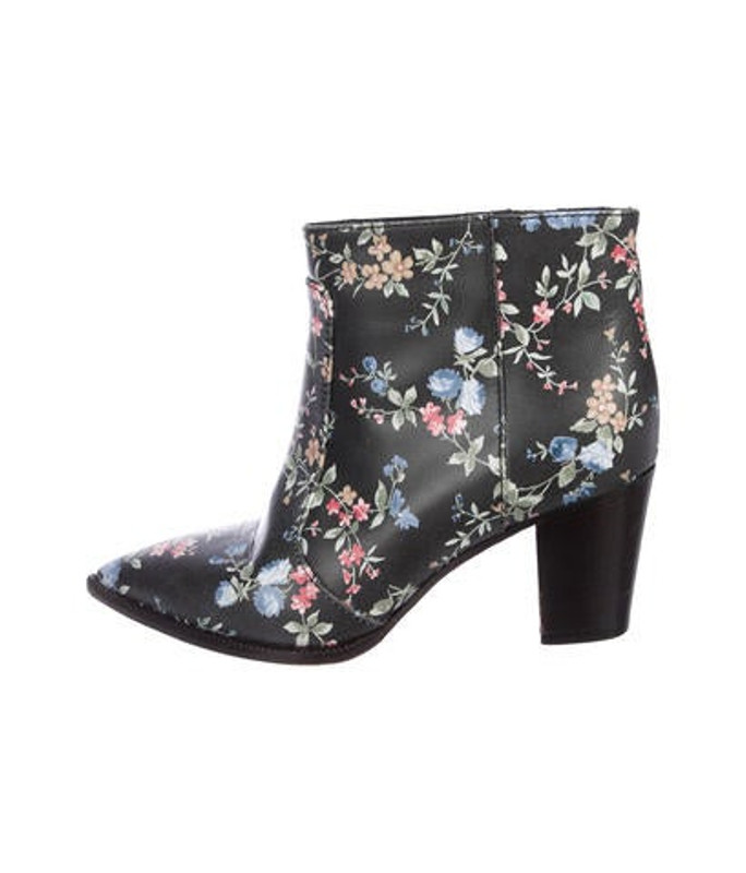 Laurence Dacade Leather Floral Ankle Boots Black Laurence Dacade Leather Floral Ankle Boots | The RealReal