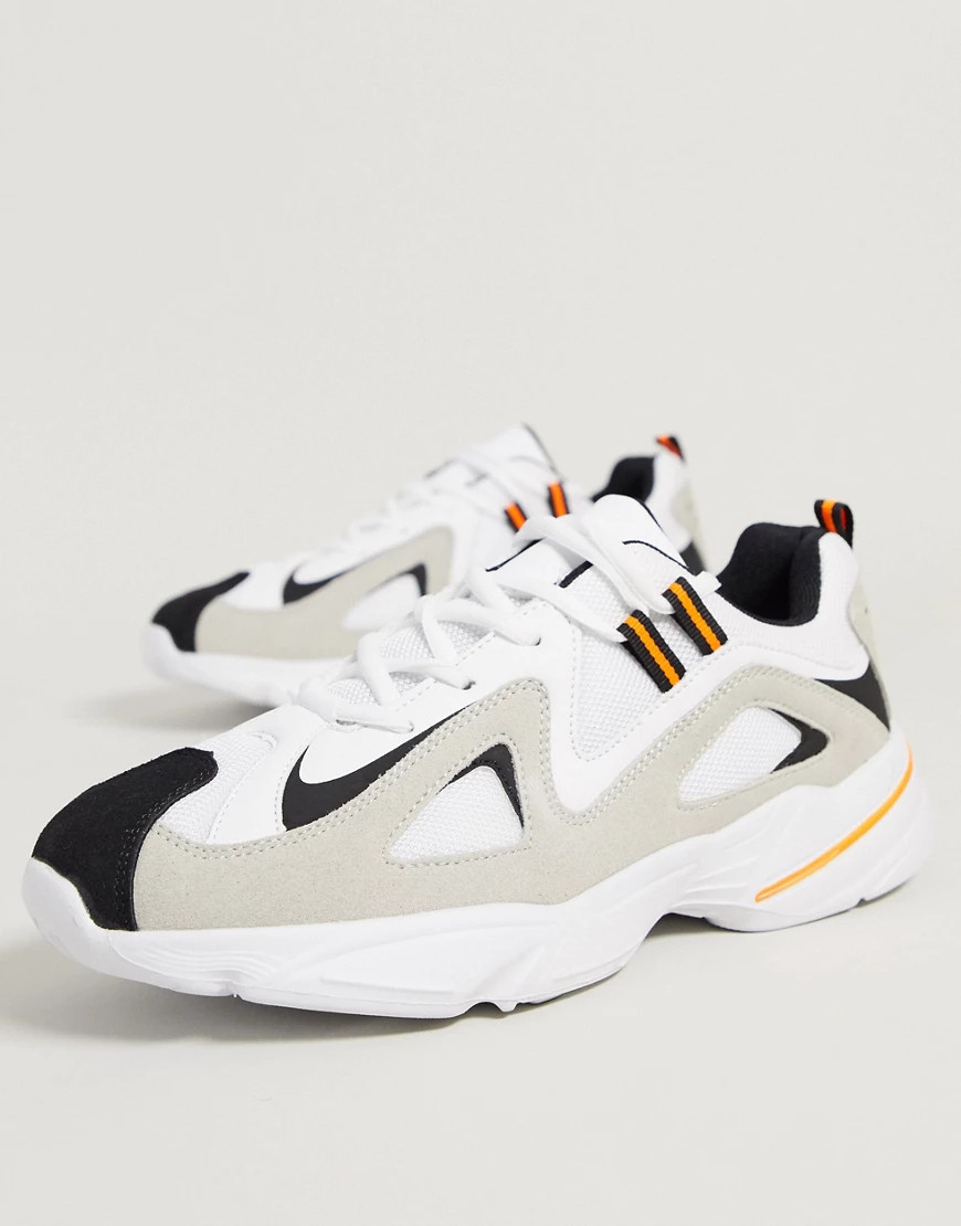Brave Soul retro chunky sneakers in white | ASOS (Global)