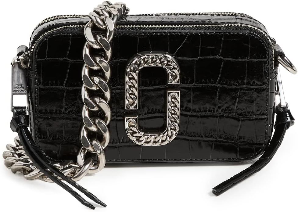 Marc Jacobs Women's Snapshot Croc Embossed Camera Bag | Amazon (US)