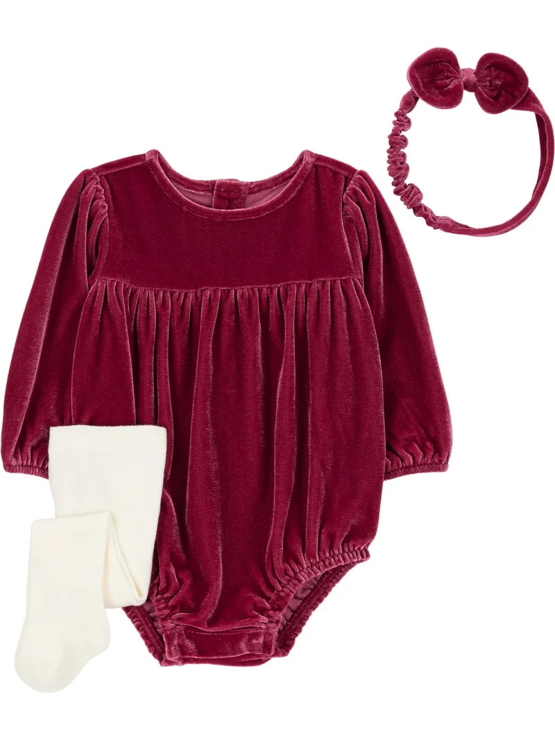 Carter's Child of Mine Juego de Burbujas para Bebé Niña 3 Piezas, Tallas 0/3-24 Meses | Walmart (US)