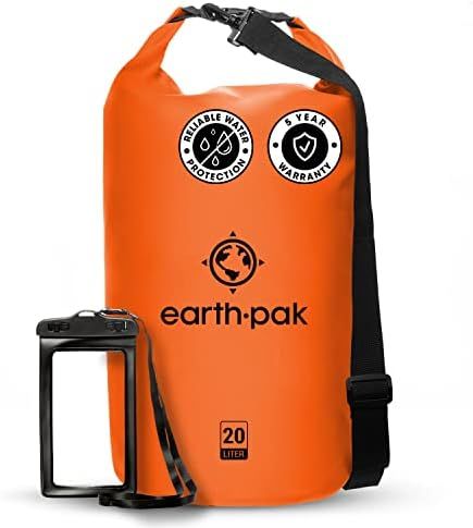 Earth Pak -Waterproof Dry Bag - Roll Top Dry Compression Sack Keeps Gear Dry for Kayaking, Beach,... | Amazon (US)