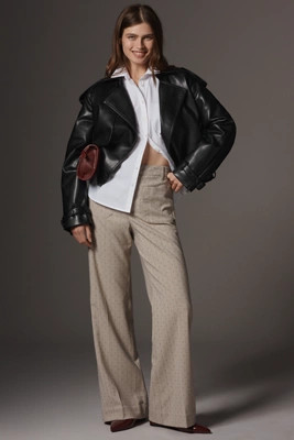 Maeve Jude Sparkle Pinstripe Trousers | Anthropologie (US)