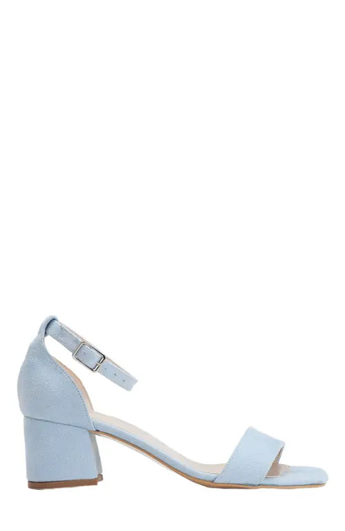 Forever & Always Shoes Iva Low Block Heel Sandals in Baby Blue at Nordstrom, Size 7 | Nordstrom