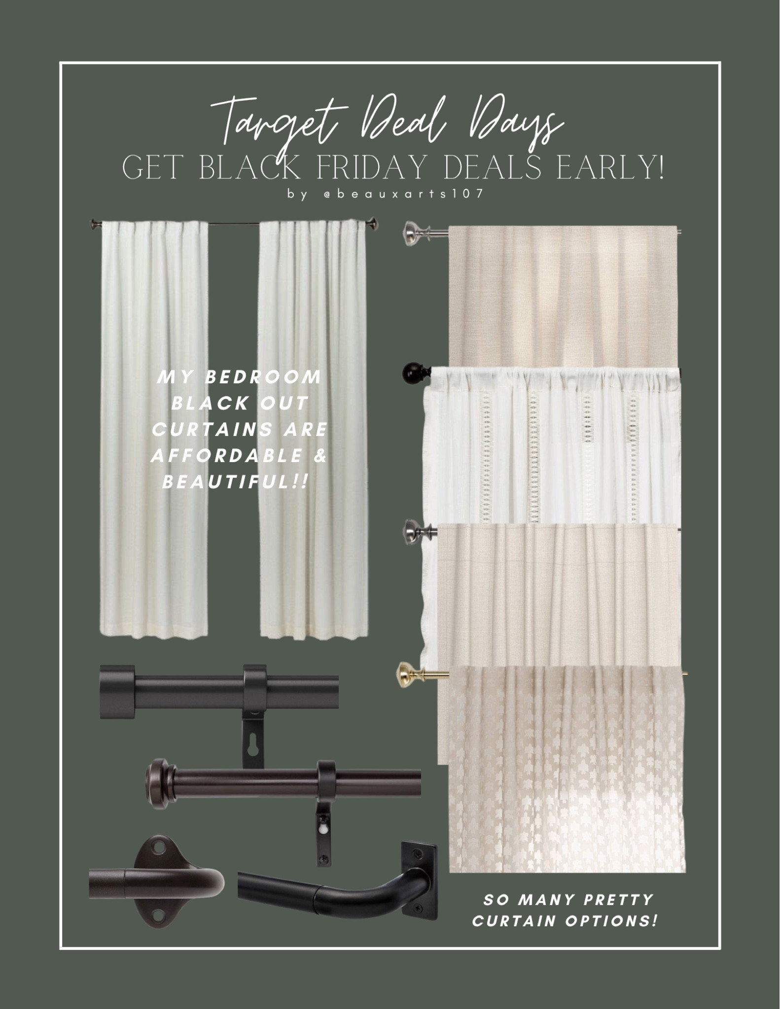 1pc Blackout Aruba Linen Window … curated on LTK