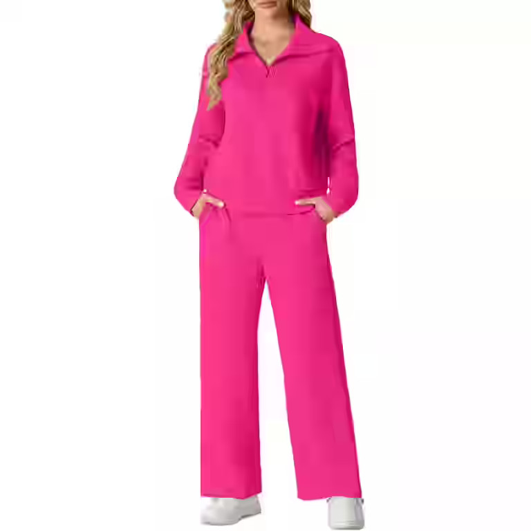 Cueply 2 Piece Sets for Women Outfits Sweatsuits Long Sleeve Sweatshirts Sweatpant Lounge Set wit... | Walmart (US)