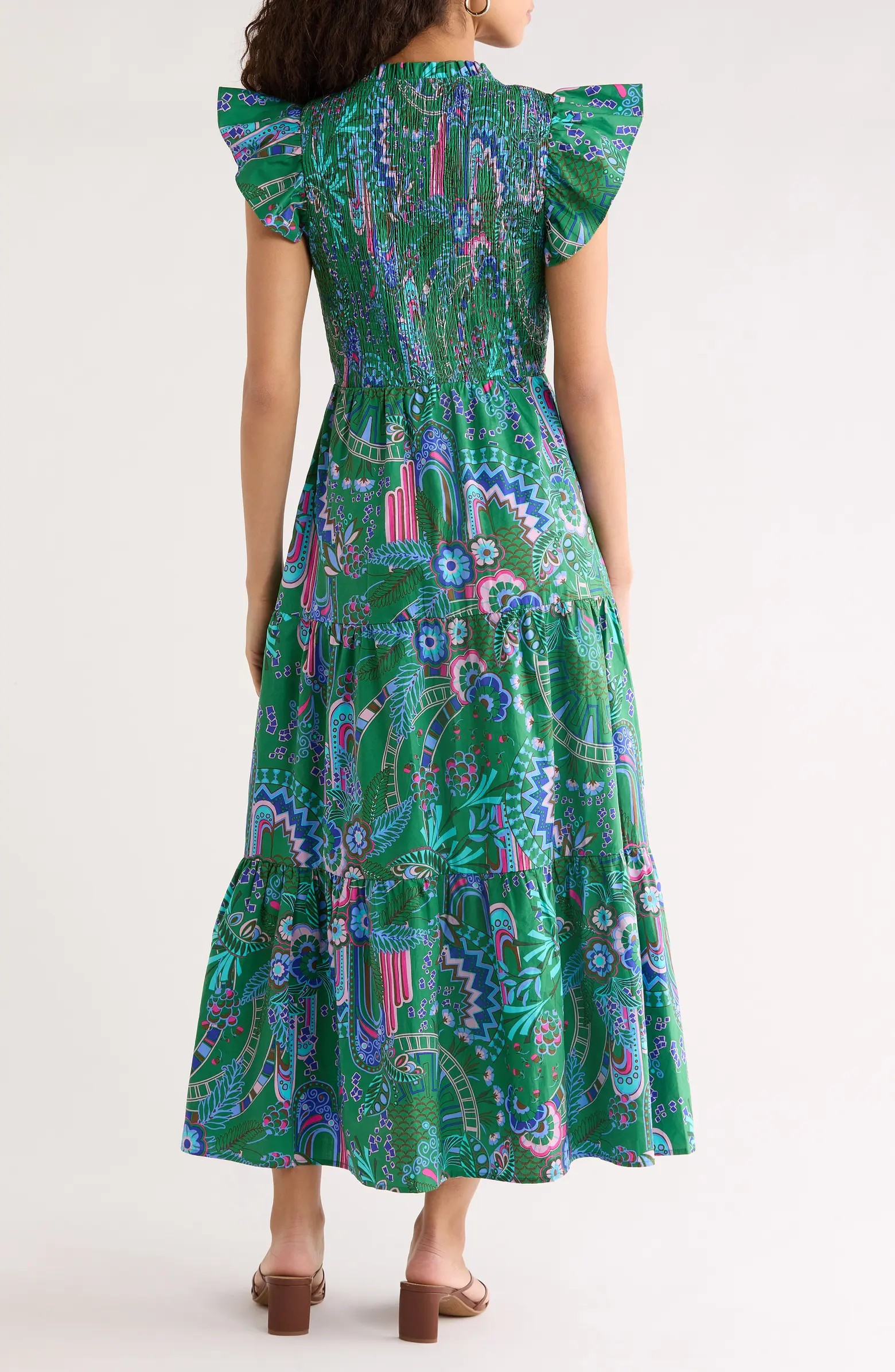 Vesper Geo Sunfire Maxi Dress | Nordstrom