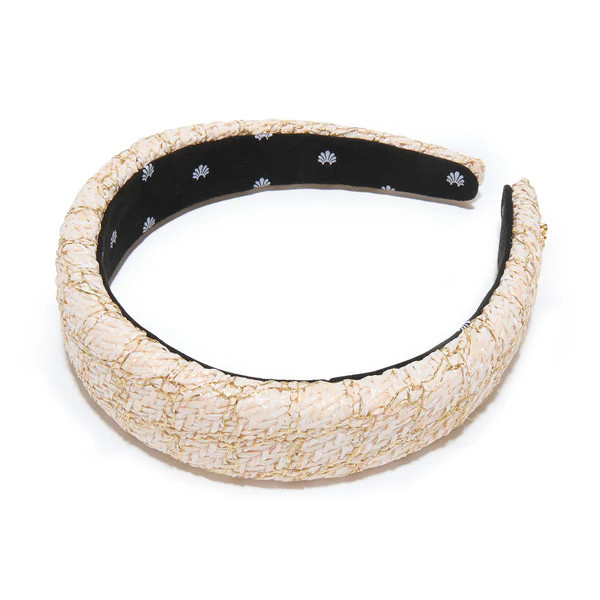 GOLDEN IVORY  ALICE RAFFIA HEADBAND | LELE SADOUGHI