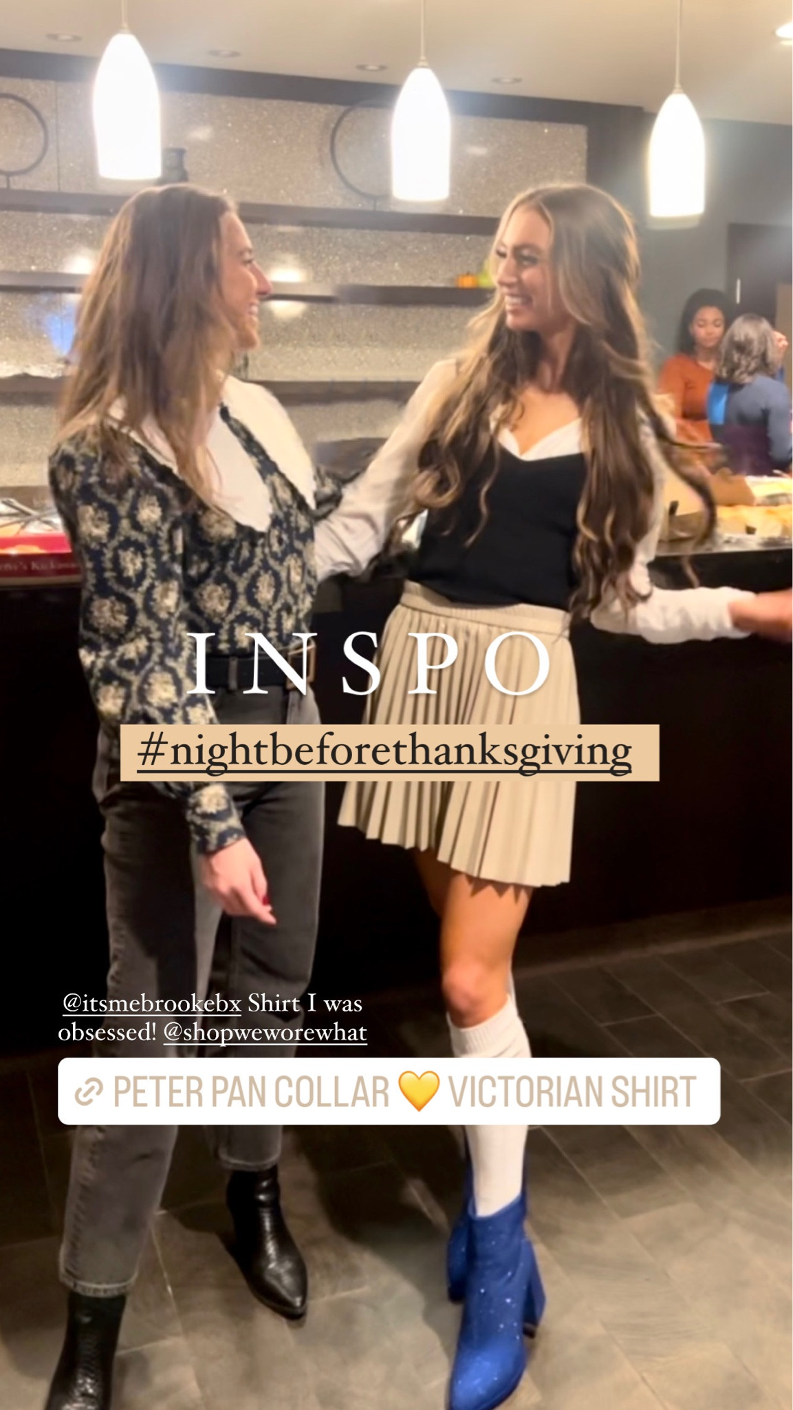 Night before thanksgiving outfit inspo 
Collar shirt 
Peter Pan collar 
Thanksgiving dress 
Thanksgiving outfit 

#LTKstyletip #LTKSeasonal #LTKunder100