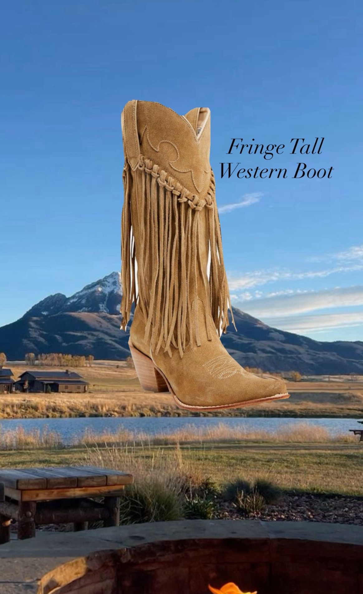 Fringe Tall Western Boot Snip Toe👢

#LTKTall #LTKSeasonal #LTKShoeCrush