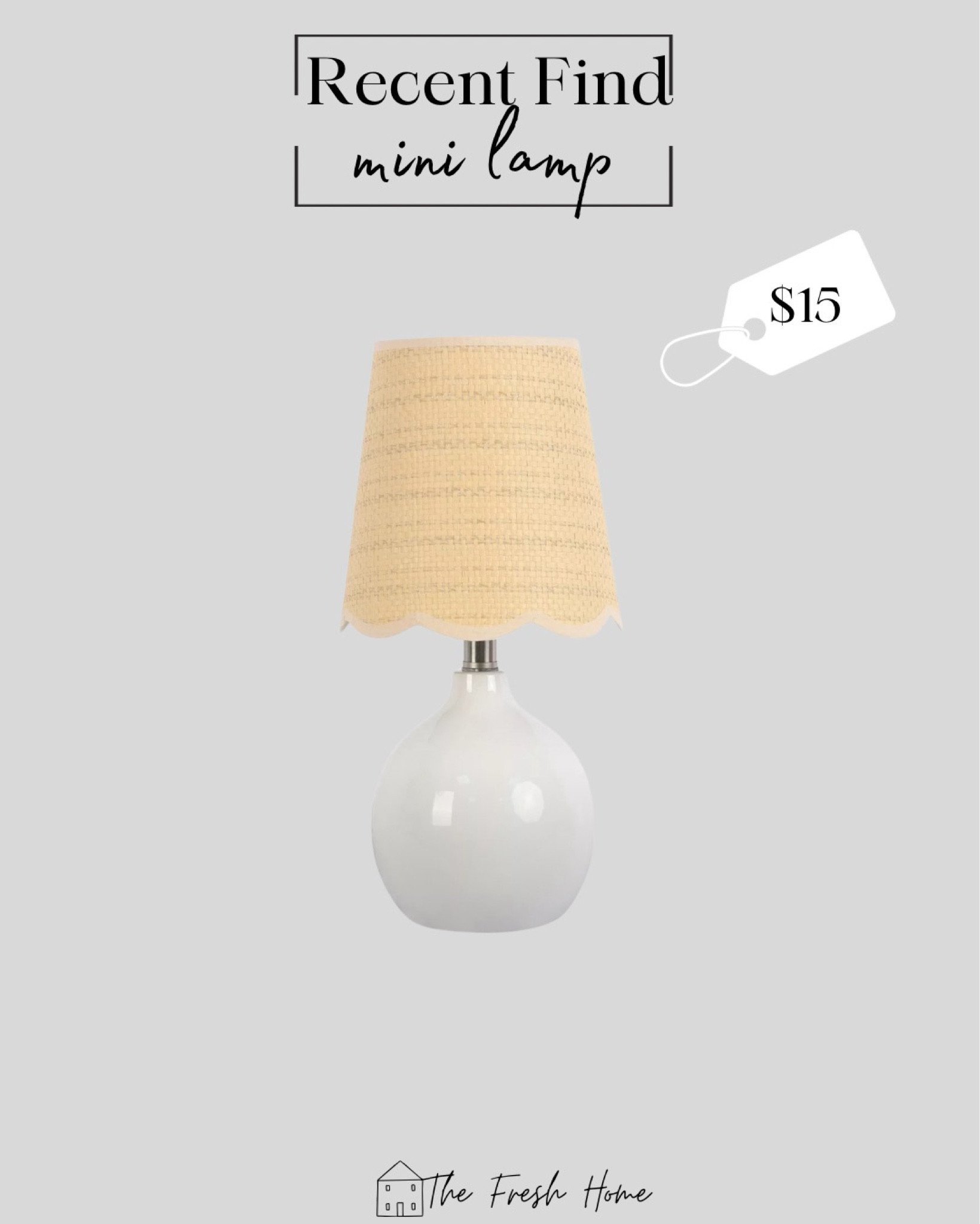 Cute mini lamp for $15! Perfect for kitchen! 

#LTKHome #LTKStyleTip #LTKFindsUnder50