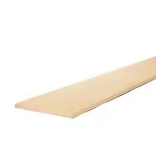 1 in. x 12 in. x 8 ft. Select Kiln-Dried Square Edge Whitewood Board 489579 | The Home Depot