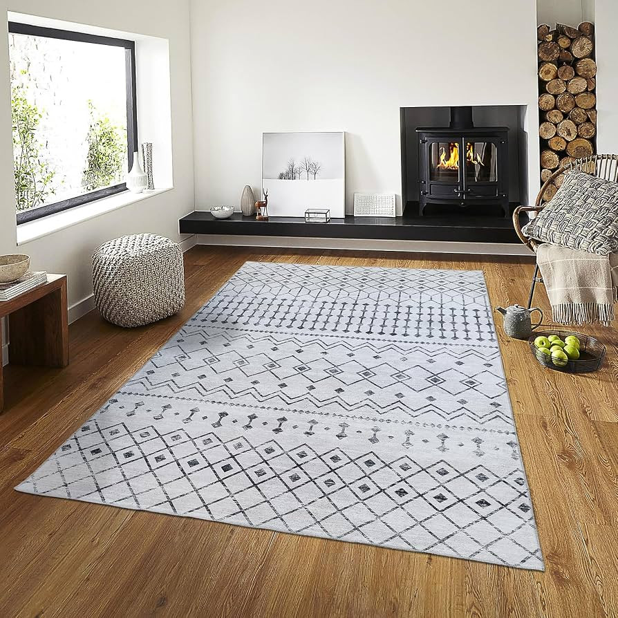 Mandala Machine Washable Area Rug 8 x 10 - Non-Slip & Safe Floor Rug - Stain Resistant Bedroom Ru... | Amazon (US)