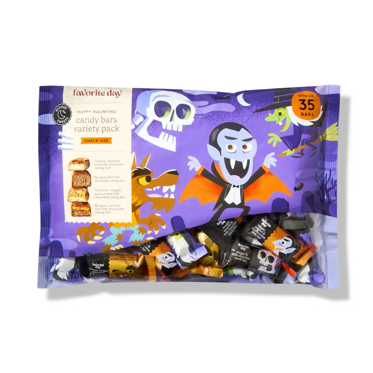 Halloween Trick or Treat Happy Haunting Candy Bars Variety Pack - 20.25oz - Favorite Day™ | Target