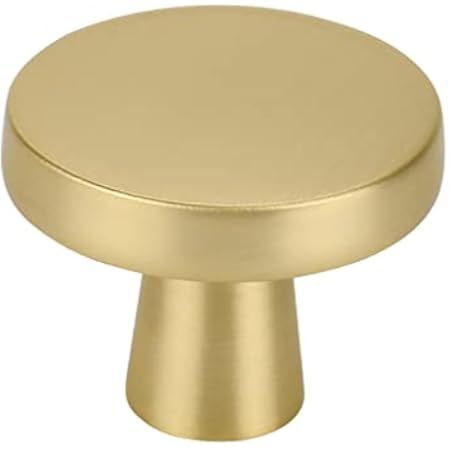 goldenwarm Brushed Brass Cabinet Knobs Solid Gold Dresser Knobs - LS5310YW Modern Drawer Knobs Kitch | Amazon (US)