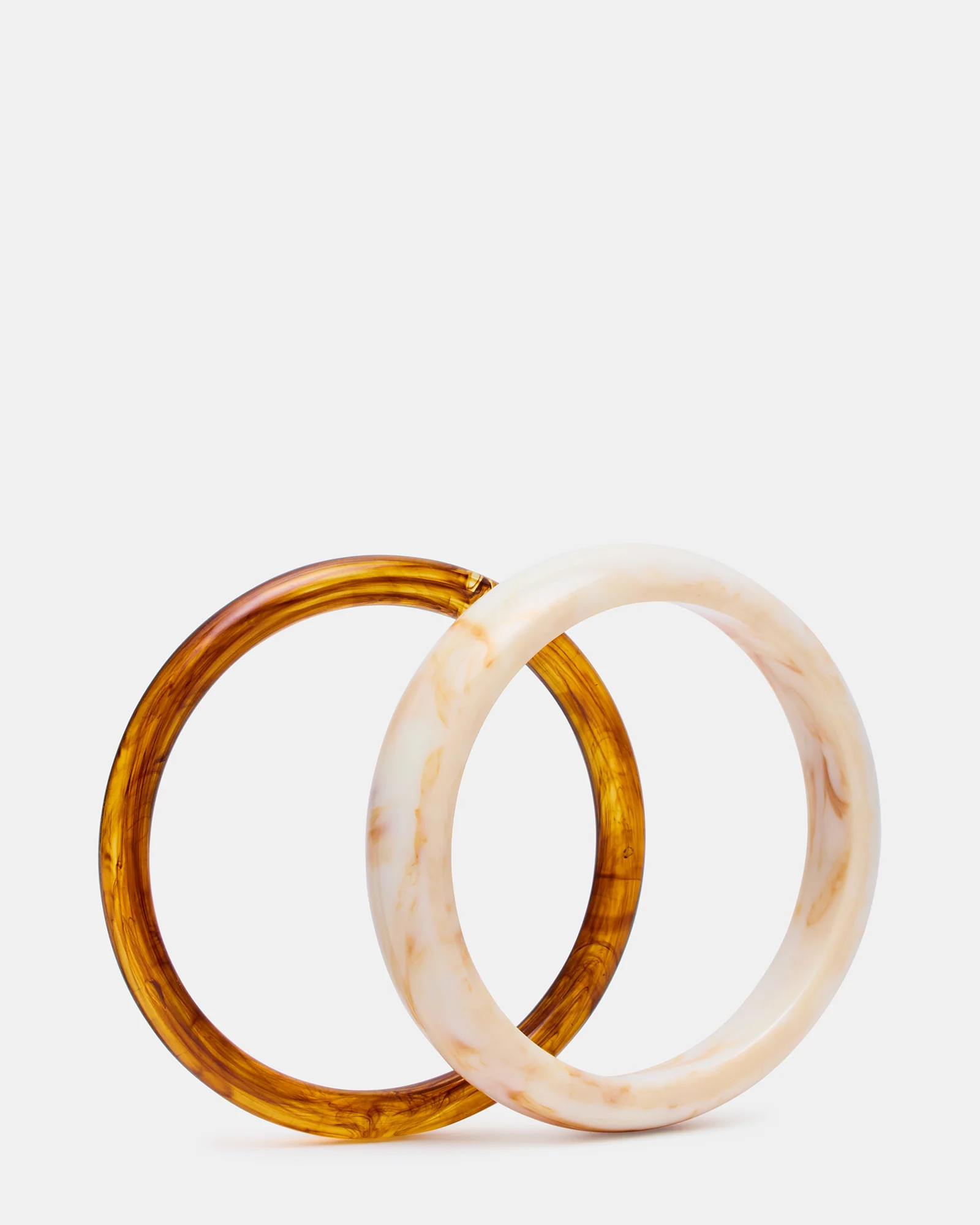 BANGLE BRACELET PACK Natural Women's 2-Piece Bangle Bracelet | Steve Madden (US)