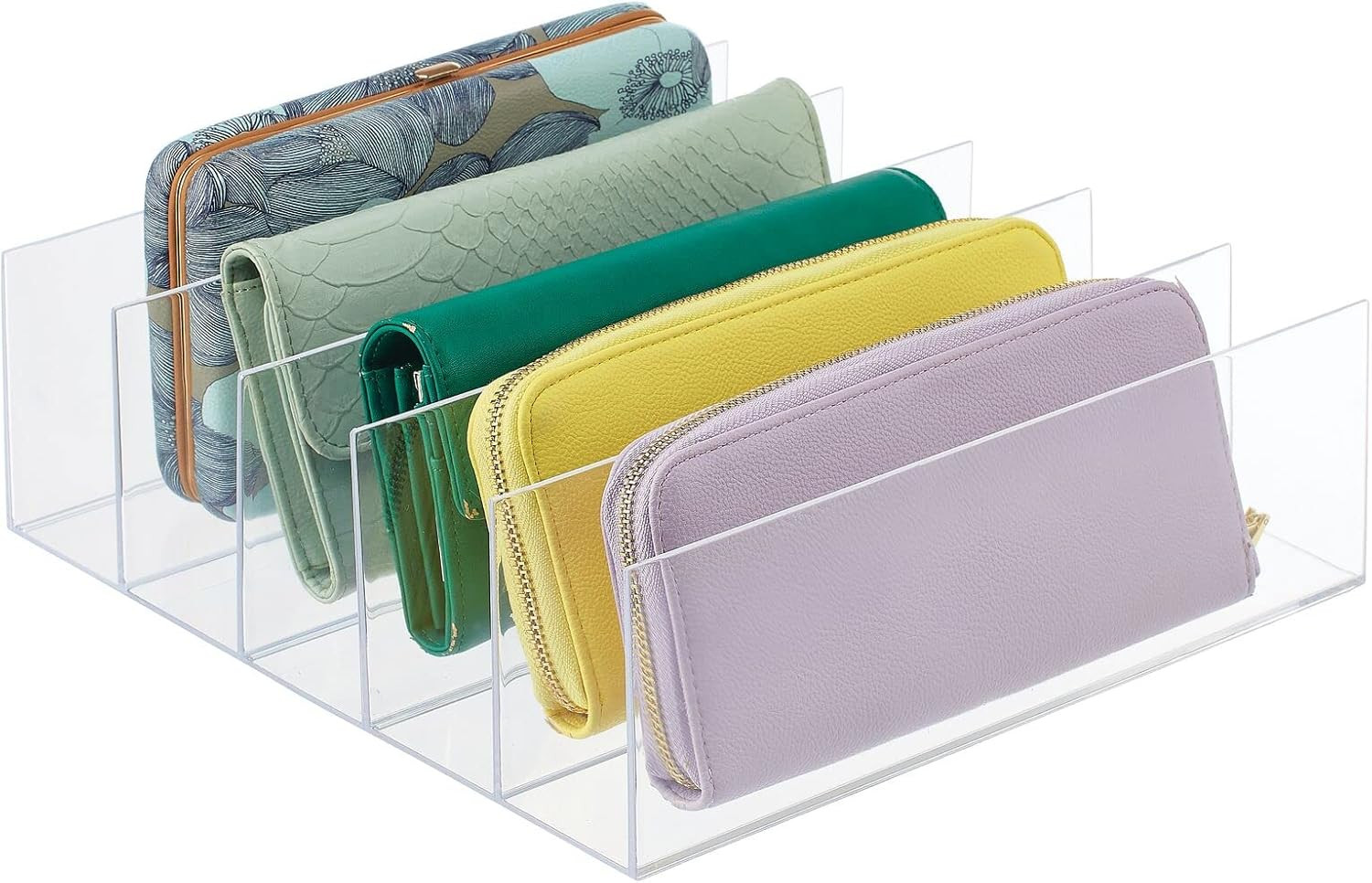 mDesign Plastic Purse Organizer for Bedroom Closet, Shelf Storage - Holds Woman's Purse, Hanging ... | Amazon (US)